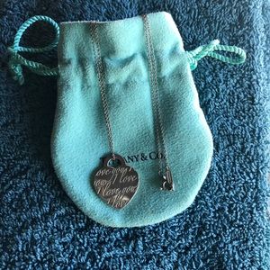 Authentic Tiffany & Co “ I love you “ Pendant